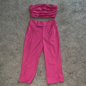 Lovers+Friends Capri pants and matching crop top .